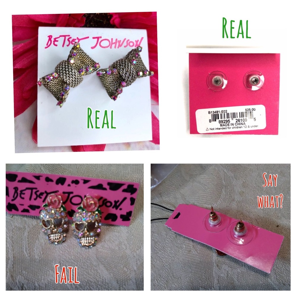 Betsey Johnson Counterfeit Fake Mermaid Skulls Dog